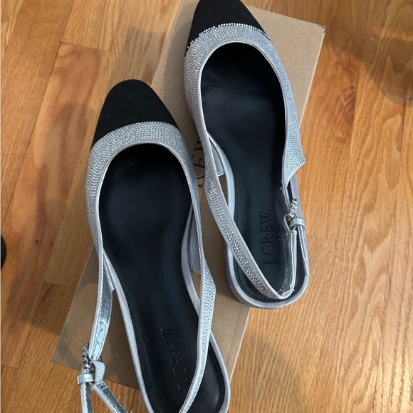 J.Crew Rhinestone Slingbacks - Picture 2 of 7